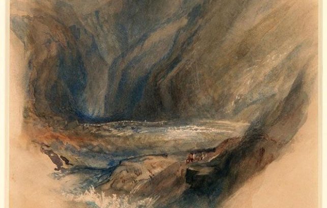 Detail from the Pass of St Gottard by John Ruskin